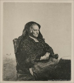 La mère de Rembrandt, assise, regardant vers la droite La mère de Rembrandt, assise, regardant vers la droite