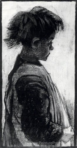 Fille avec pinare, à moitié figure Fille avec pinare, à moitié figure