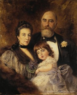 La famille de Volkov. Portrait de groupe de M.S.Volkov, S.N.Volk La famille de Volkov. Portrait de groupe de M.S.Volkov, S.N.Volk