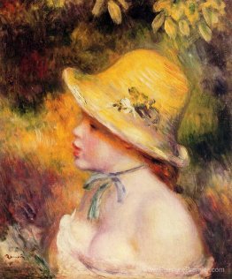 Jeune fille dans un chapeau de paille Jeune fille dans un chapeau de paille