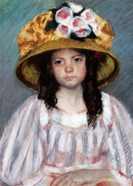 Fille en grand chapeau Fille en grand chapeau
