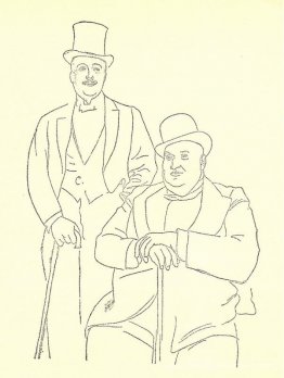 Portrait de Diaghilev et Seligsberg Portrait de Diaghilev et Seligsberg