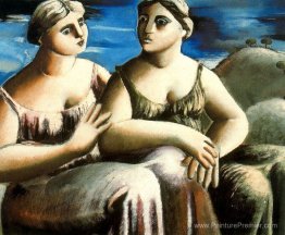 Deux femmes assises Deux femmes assises
