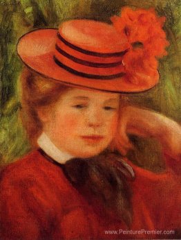 Jeune fille dans un chapeau rouge Jeune fille dans un chapeau rouge