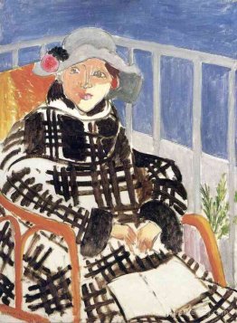Mlle Matisse dans un manteau à carreaux écossais Mlle Matisse dans un manteau à carreaux écossais