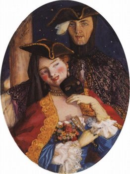 Deux masques (paire à la veille du carnaval) Deux masques (paire à la veille du carnaval)