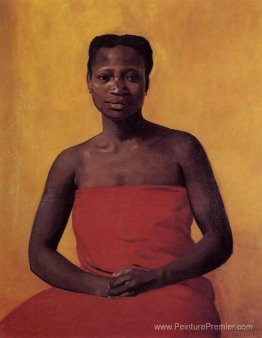 Femme noire assise, vue avant Femme noire assise, vue avant