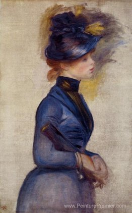 Jeune femme en bleu vif au Conservatoire Jeune femme en bleu vif au Conservatoire