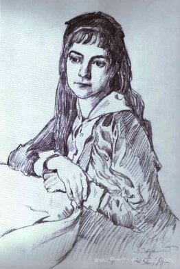 Portrait de la fille de l'artiste, Vera Portrait de la fille de l'artiste, Vera