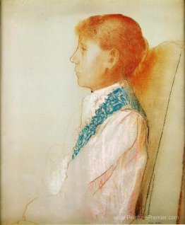 Portrait de Madame Redon en profil Portrait de Madame Redon en profil