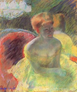 Au théâtre (Lydia Cassatt s'appuyant sur ses bras, assis dans un Au théâtre (Lydia Cassatt s'appuyant sur ses bras, assis dans un