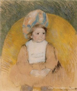Jeune fille assise dans un fauteuil jaune Jeune fille assise dans un fauteuil jaune