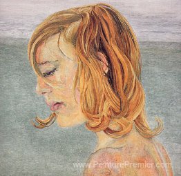 Fille au bord de la mer Fille au bord de la mer
