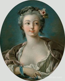 Jeune femme aux fleurs dans ses cheveux appelée Portrait de Mada Jeune femme aux fleurs dans ses cheveux appelée Portrait de Mada