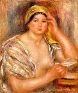 Femme avec un turban jaune Femme avec un turban jaune