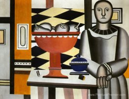 La femme avec le plat de fruits La femme avec le plat de fruits