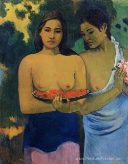 Deux femmes tahitiennes Deux femmes tahitiennes