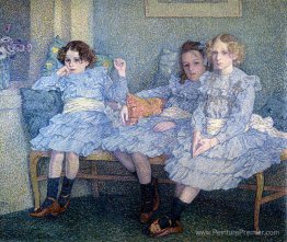 Trois enfants en bleu Trois enfants en bleu