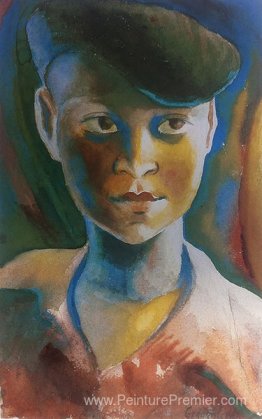 Le béret bleu, Mary Sekoto Le béret bleu, Mary Sekoto
