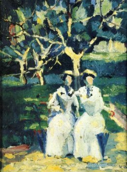 Deux femmes dans un jardin Deux femmes dans un jardin