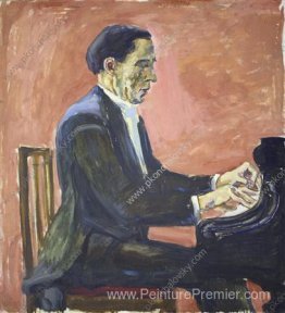 Portrait du pianiste français Alfred Cortot Portrait du pianiste français Alfred Cortot