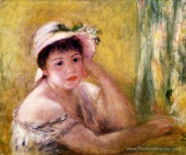 Femme avec un chapeau de paille Femme avec un chapeau de paille