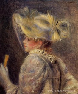 Femme dans un chapeau blanc Femme dans un chapeau blanc