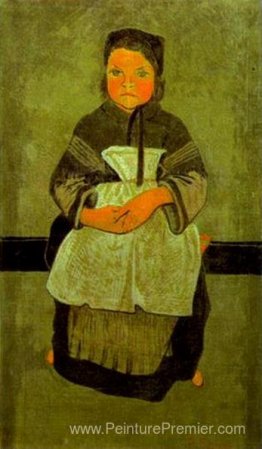 Petite fille de Breton assise (portrait de Marie Francisaille) Petite fille de Breton assise (portrait de Marie Francisaille)