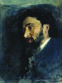 Portrait de l'écrivain Vsevolod Mikhailovich Garshin. Étude. Portrait de l'écrivain Vsevolod Mikhailovich Garshin. Étude.