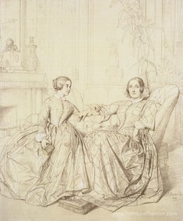 Comtesse Charles D'Agoult et sa fille Claire D'Agoult Comtesse Charles D'Agoult et sa fille Claire D'Agoult