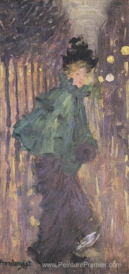 Dame sur le boulevard Dame sur le boulevard