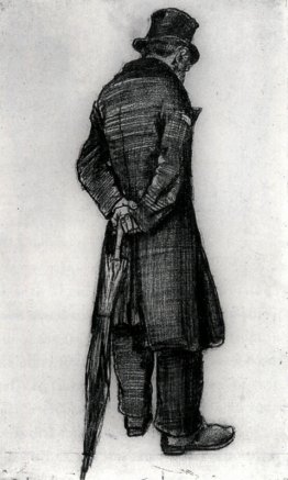 Orphelin avec parapluie, vu de l'arrière Orphelin avec parapluie, vu de l'arrière