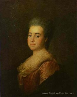 Portrait d'une femme inconnue dans une robe rose Portrait d'une femme inconnue dans une robe rose