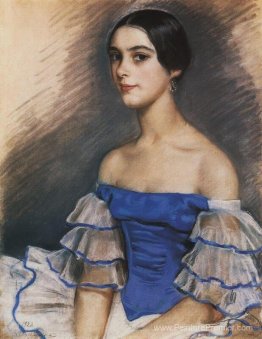 Portrait de N. Geydenreyh en bleu Portrait de N. Geydenreyh en bleu