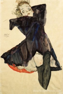 Fille en robe bleue Fille en robe bleue