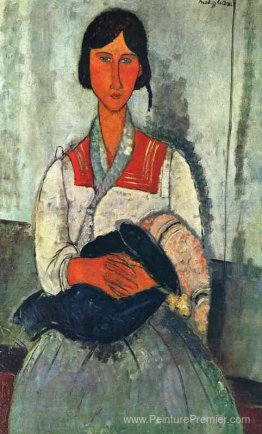 Femme gitane avec un bébé Femme gitane avec un bébé