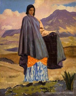 Femme dans un paysage Femme dans un paysage