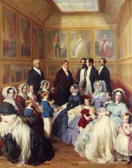 La reine Victoria et le prince Albert avec la famille du roi Lou La reine Victoria et le prince Albert avec la famille du roi Lou