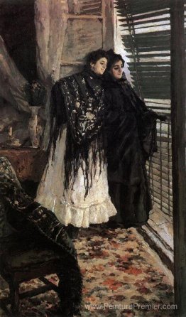 Au balcon.Spanish Women Leonora et Ampara Au balcon.Spanish Women Leonora et Ampara