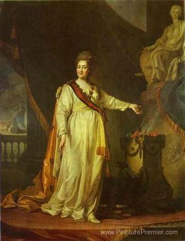 Portrait de Catherine II en tant que législateur dans le temple Portrait de Catherine II en tant que législateur dans le temple
