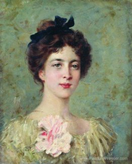 Portrait de la jeune femme à l'arc rose Portrait de la jeune femme à l'arc rose