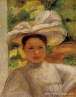 Jeune femme dans un chapeau Jeune femme dans un chapeau