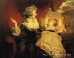 Georgiana, duchesse de Devonshire avec sa petite fille Lady Geor Georgiana, duchesse de Devonshire avec sa petite fille Lady Geor