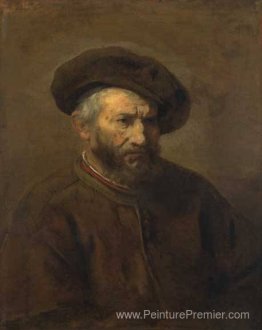 Une étude d'un homme âgé dans un capuchon Une étude d'un homme âgé dans un capuchon