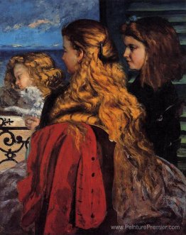 Trois filles anglaises à une fenêtre Trois filles anglaises à une fenêtre