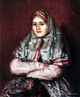Townwoman. Portrait d'Alexandra I. Yemelyanova née Schrader Townwoman. Portrait d'Alexandra I. Yemelyanova née Schrader