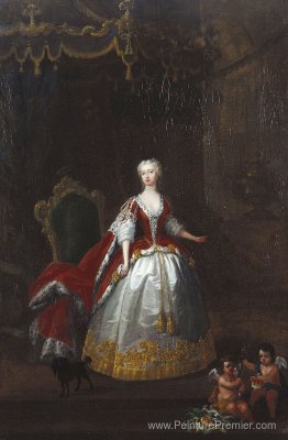 Portrait d'Augusta de Saxe Gotha Portrait d'Augusta de Saxe Gotha