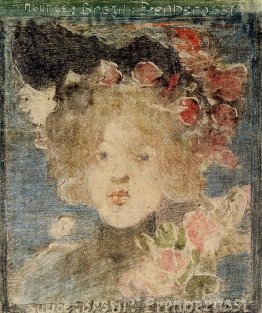 Tête d'une fille (avec des roses) Tête d'une fille (avec des roses)