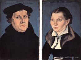 Diptych avec les portraits de Martin Luther et de sa femme Diptych avec les portraits de Martin Luther et de sa femme
