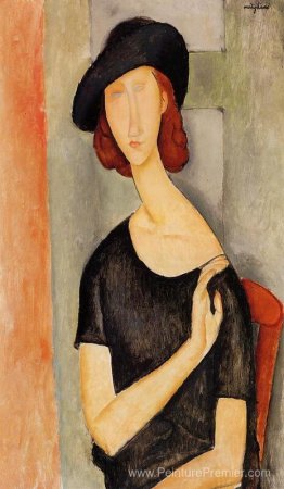 Jeanne Hebuterne dans un chapeau Jeanne Hebuterne dans un chapeau